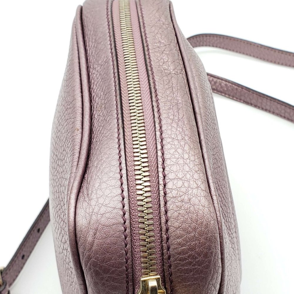 Gucci Disco Camera Metallic Leather Crossbody Bag - Picture 6 of 14